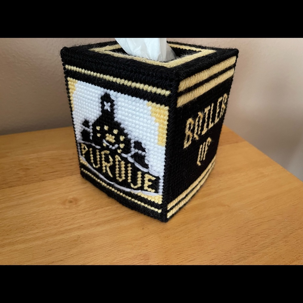 Purdue tissue box cover handmade